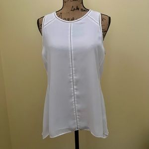 White House Black Market Sleeveless High-Low Top